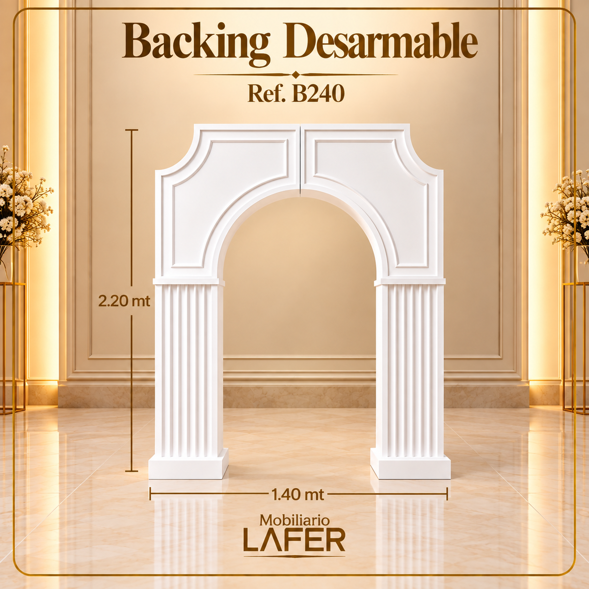 Ref. B240 Backing Desarmable