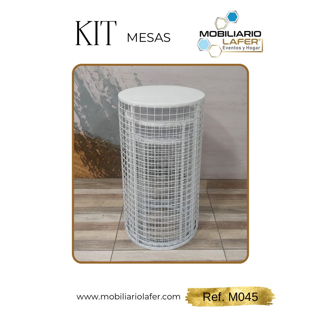 Ref. M045 Kit de 3 Cilindros Con Malla