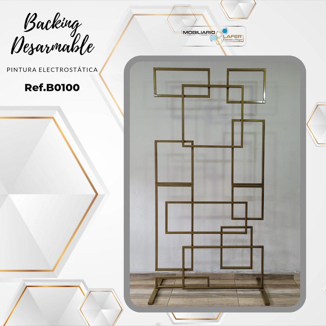 Ref.B0100 Backing Desarmable