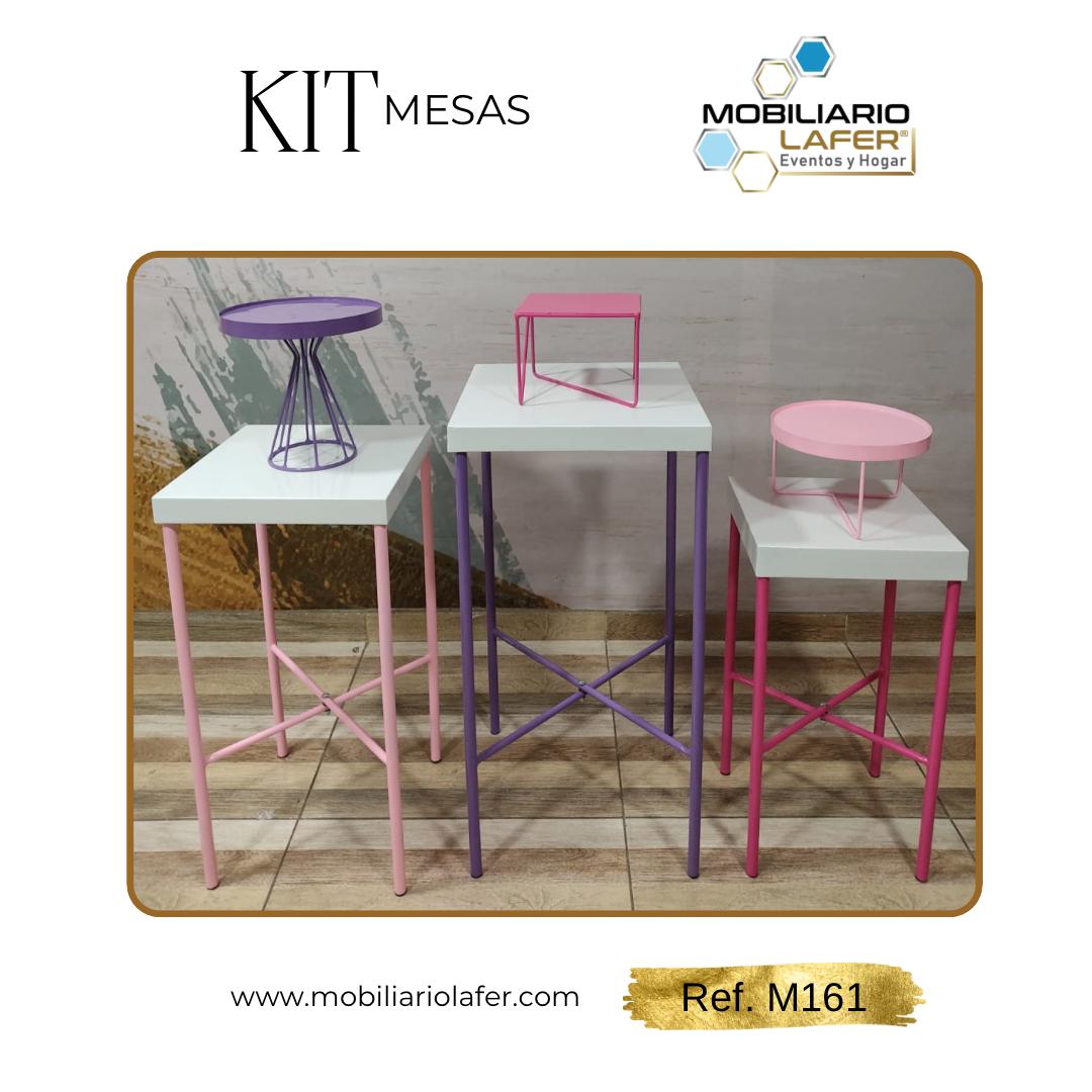 Ref. M161 Kit de 3 Mesas Plegables