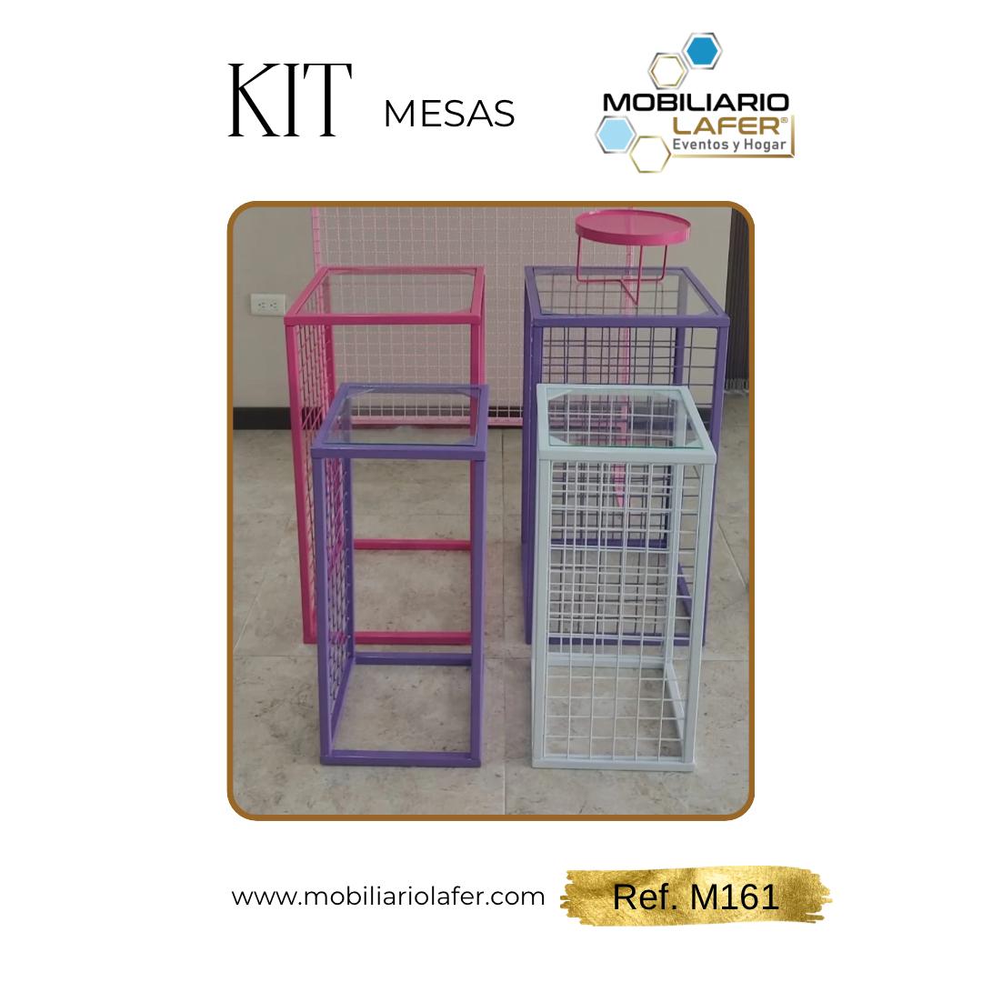 Ref. M162 Kit de 3 Mesas Con Malla