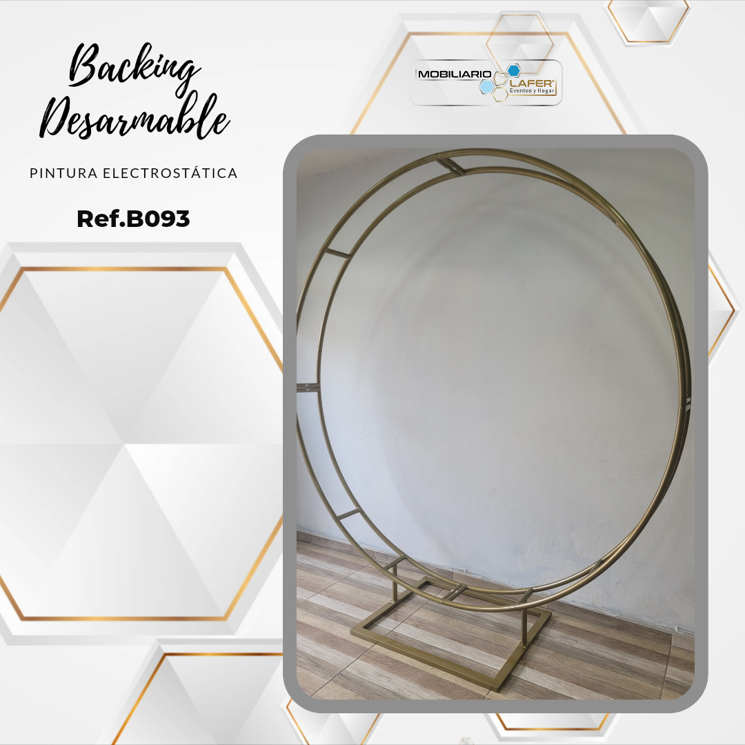 Ref.B093 Backing Desarmable