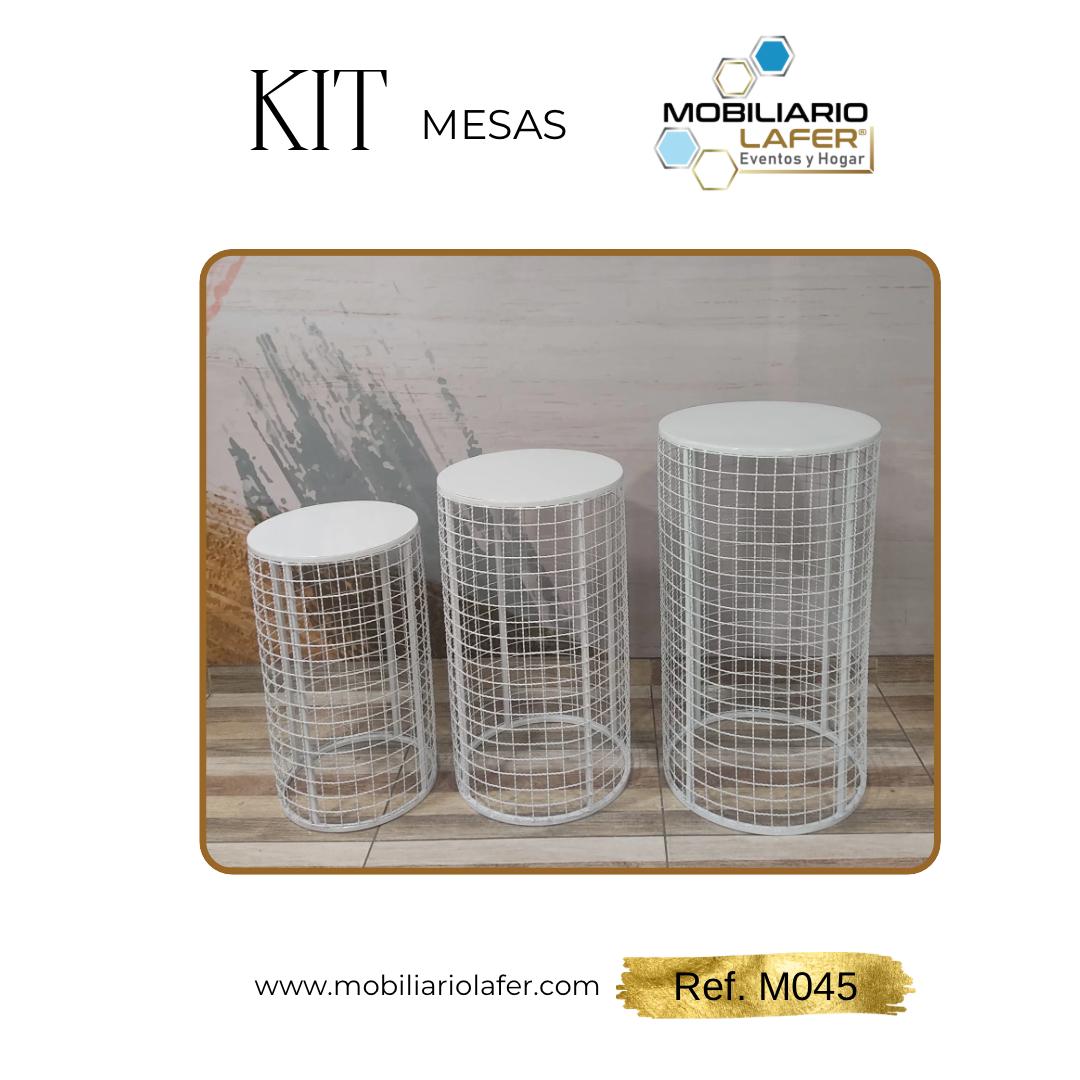 Ref. M045 Kit de 3 Cilindros Con Malla