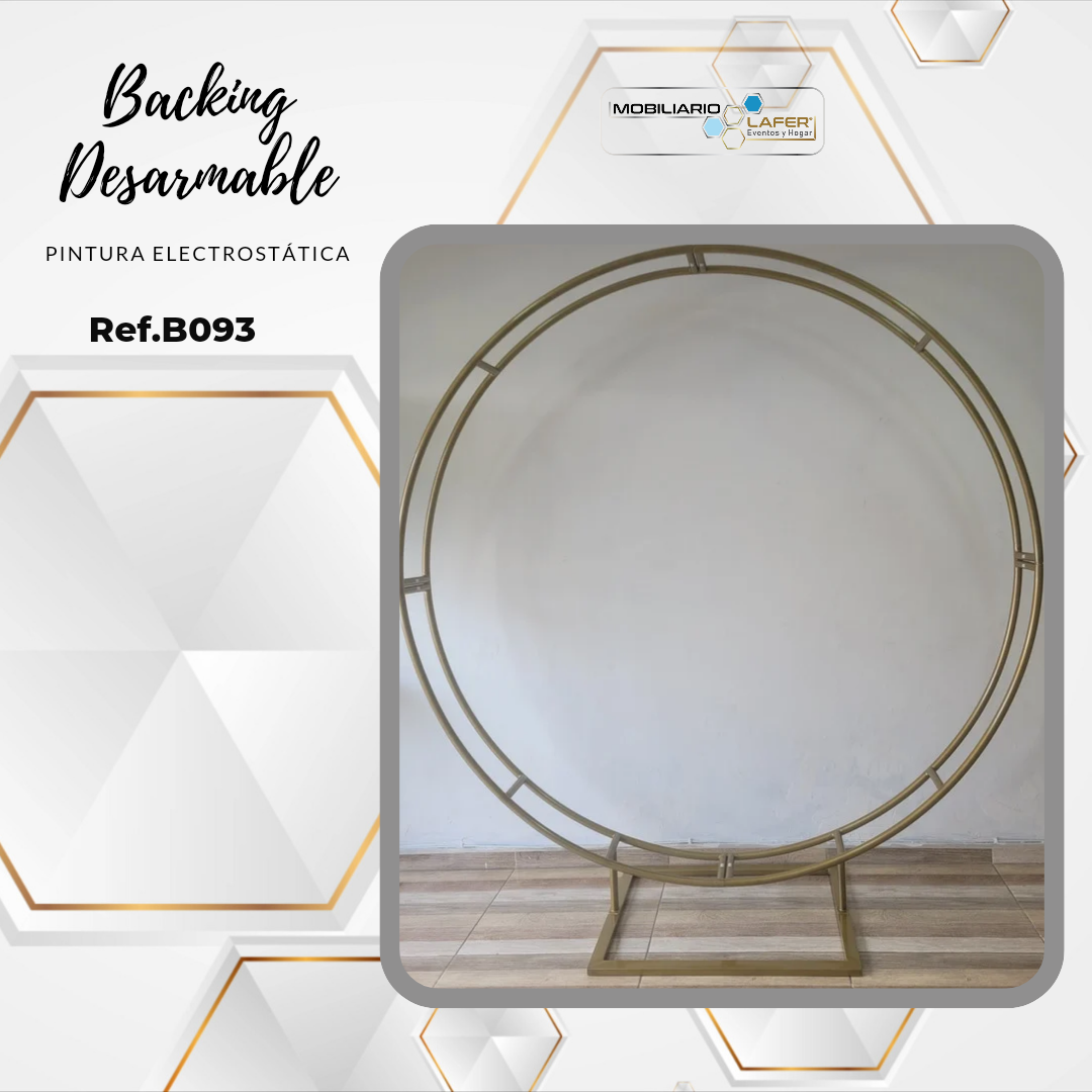 Ref.B093 Backing Desarmable