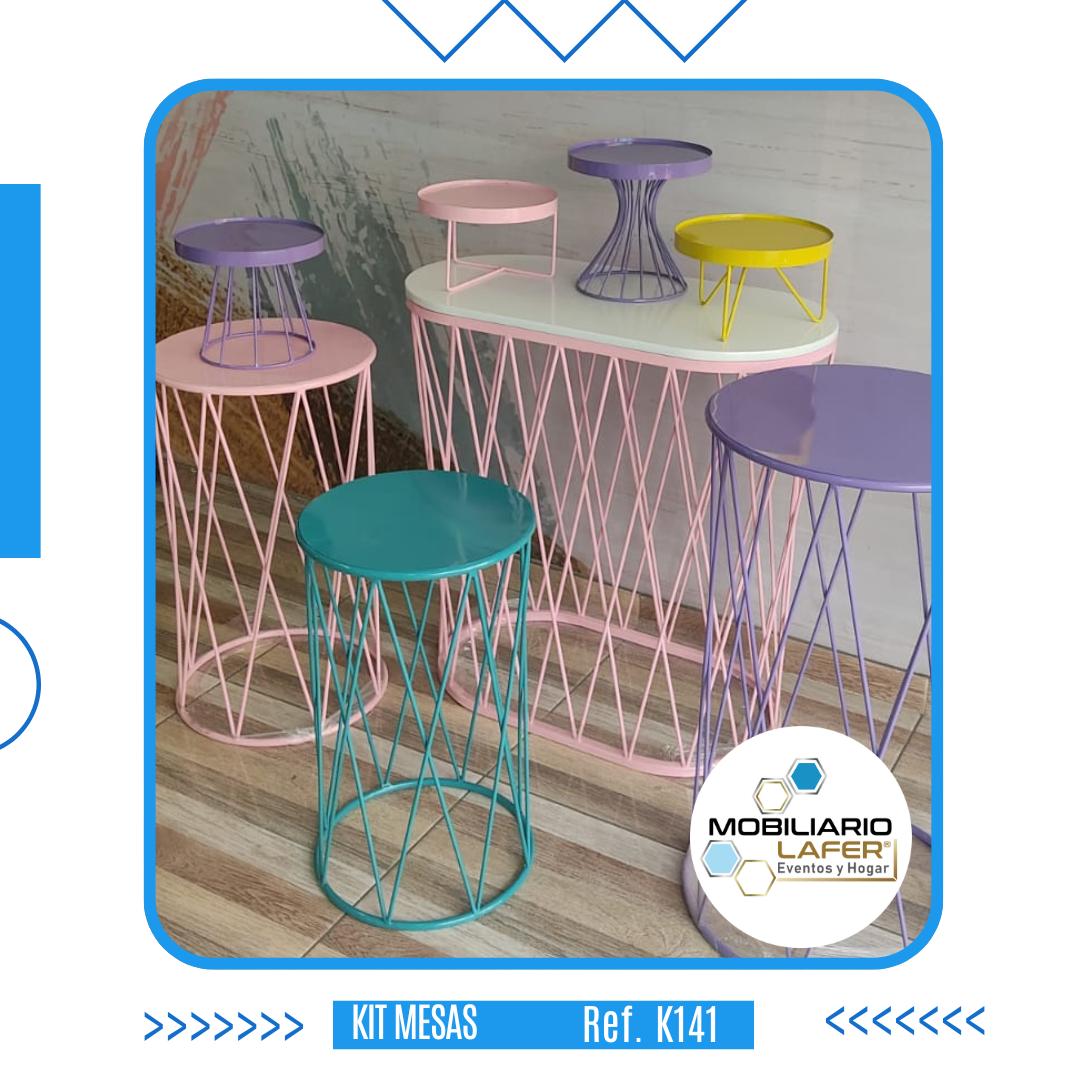 Ref. K041 Kit de 3 Cilindros 1 Mesa y 4 Bases