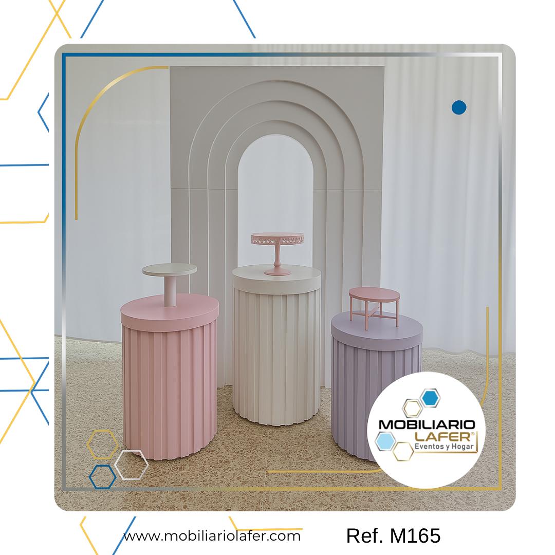 Ref. M165 Kit de Backing Metálicos y 3 Cilindros mdf