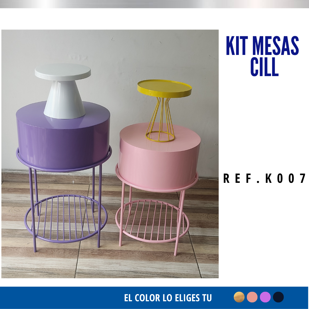 Ref. K007 Kit de 2 Mesas Cill