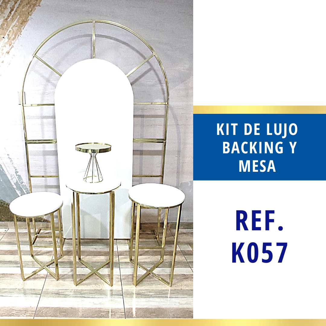 Ref. K057 Kit Backing y Mesa de Lujo