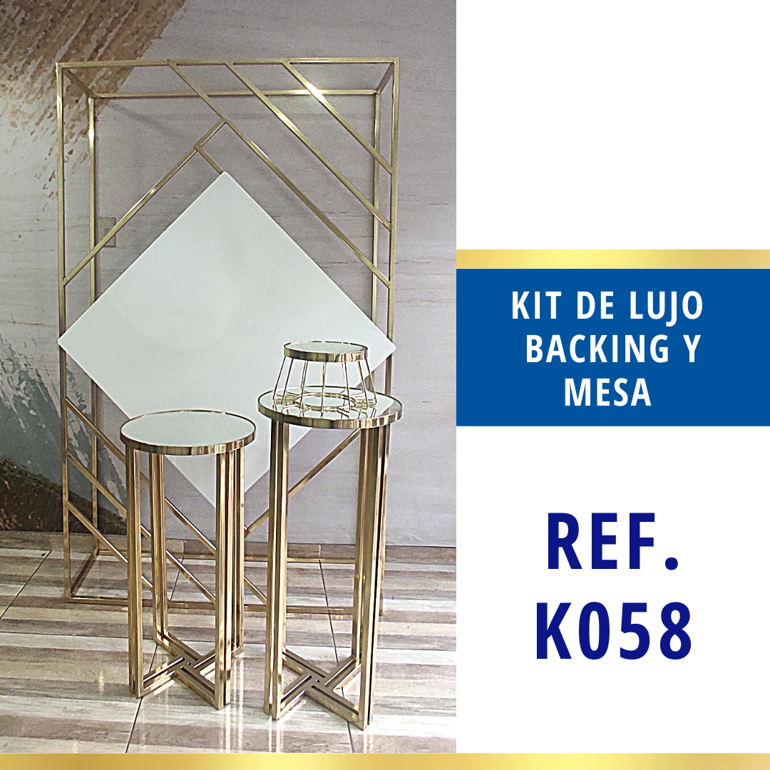 Ref. K058 Kit Backing y Mesa de Lujo