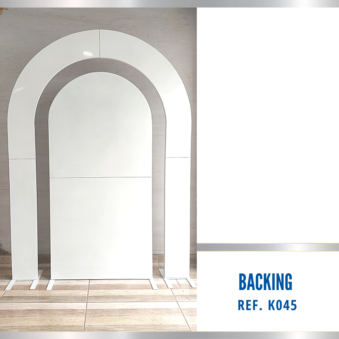 Ref. K045 Backing Doble Desarmable 2 Formas de Usar