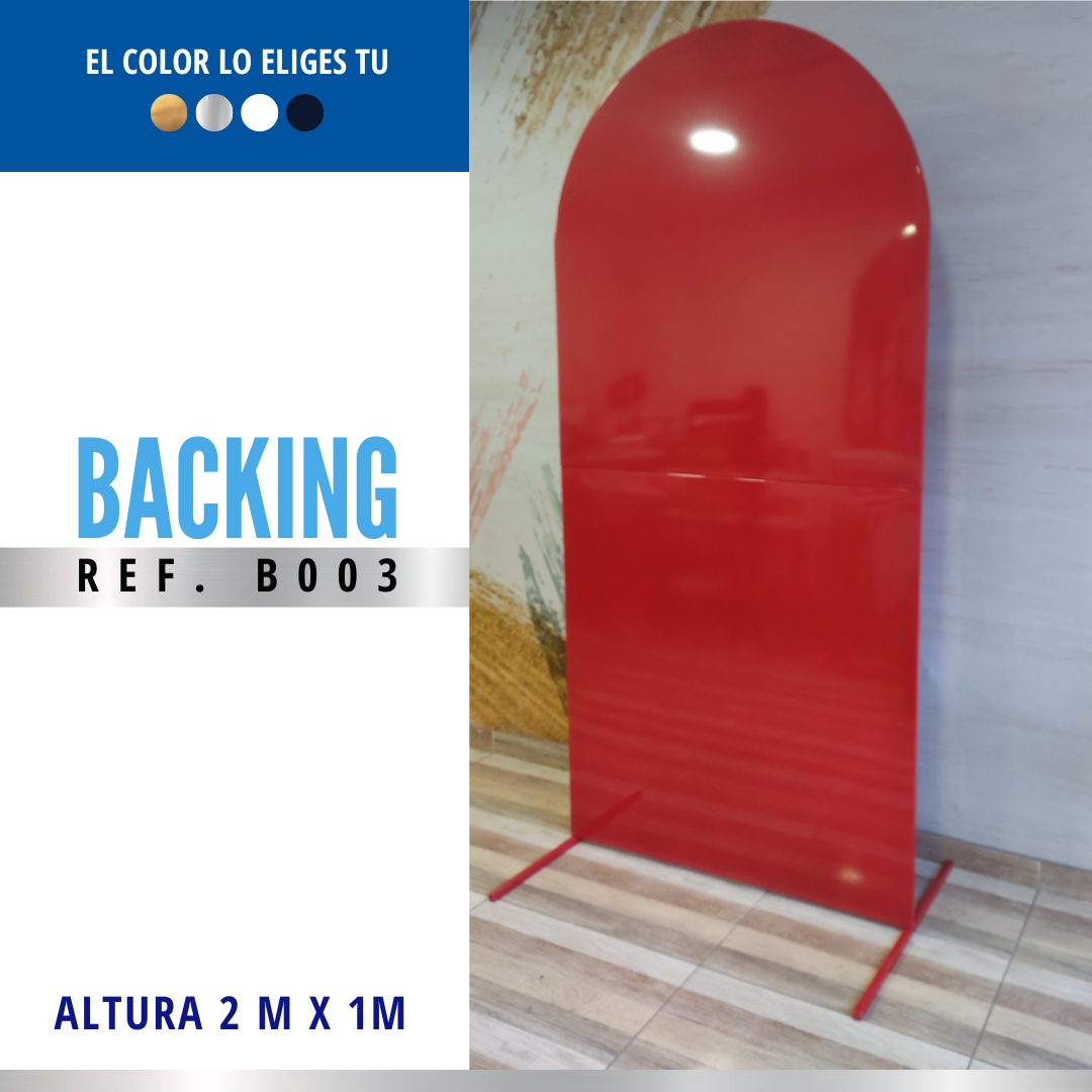 Ref. B003 Backing Curvo o Rectangular