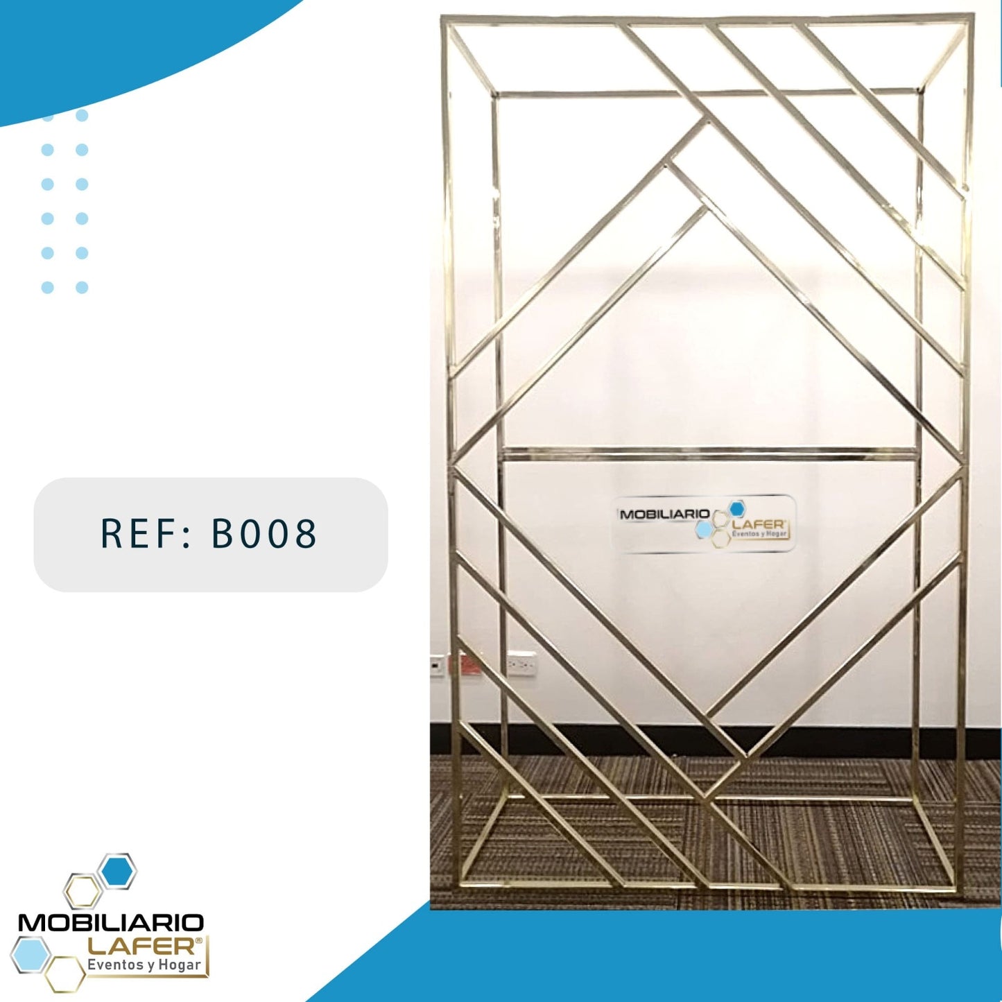 Ref.B008 Backing Cromado