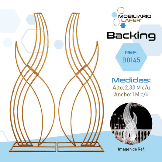 Ref. B0145 Backing Entrada Desarmable