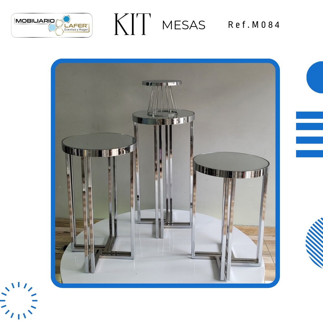 Ref. M084 kit x 3 Mesa de Lujo