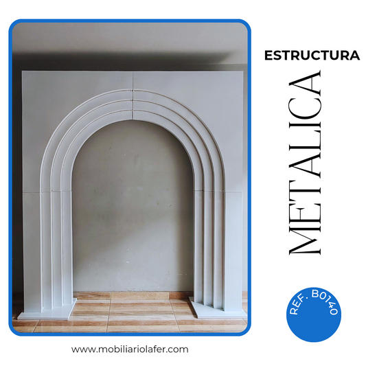 Ref. B0140 Backing Lamina Metálica Con iluminación