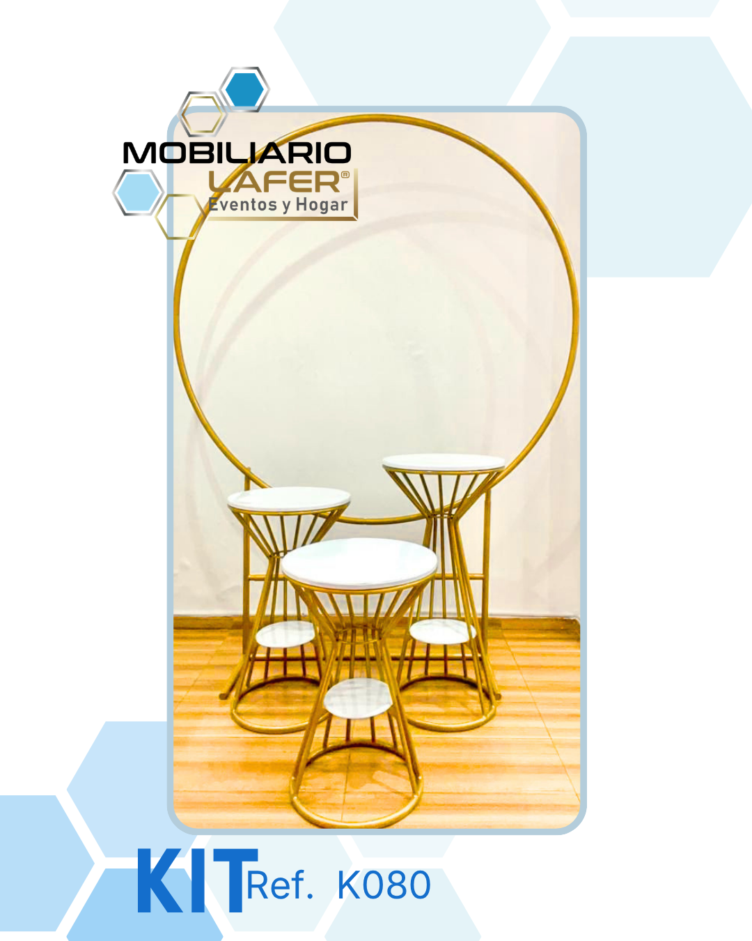 Ref K080 Kit Backing y Mesa Desarmables