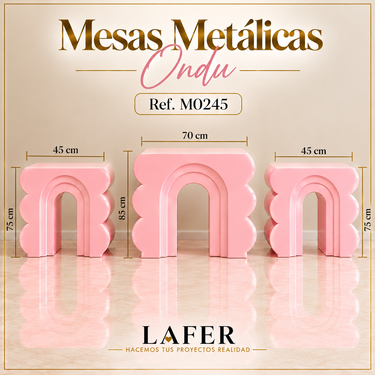 Ref. M0245 Mesas Ondu