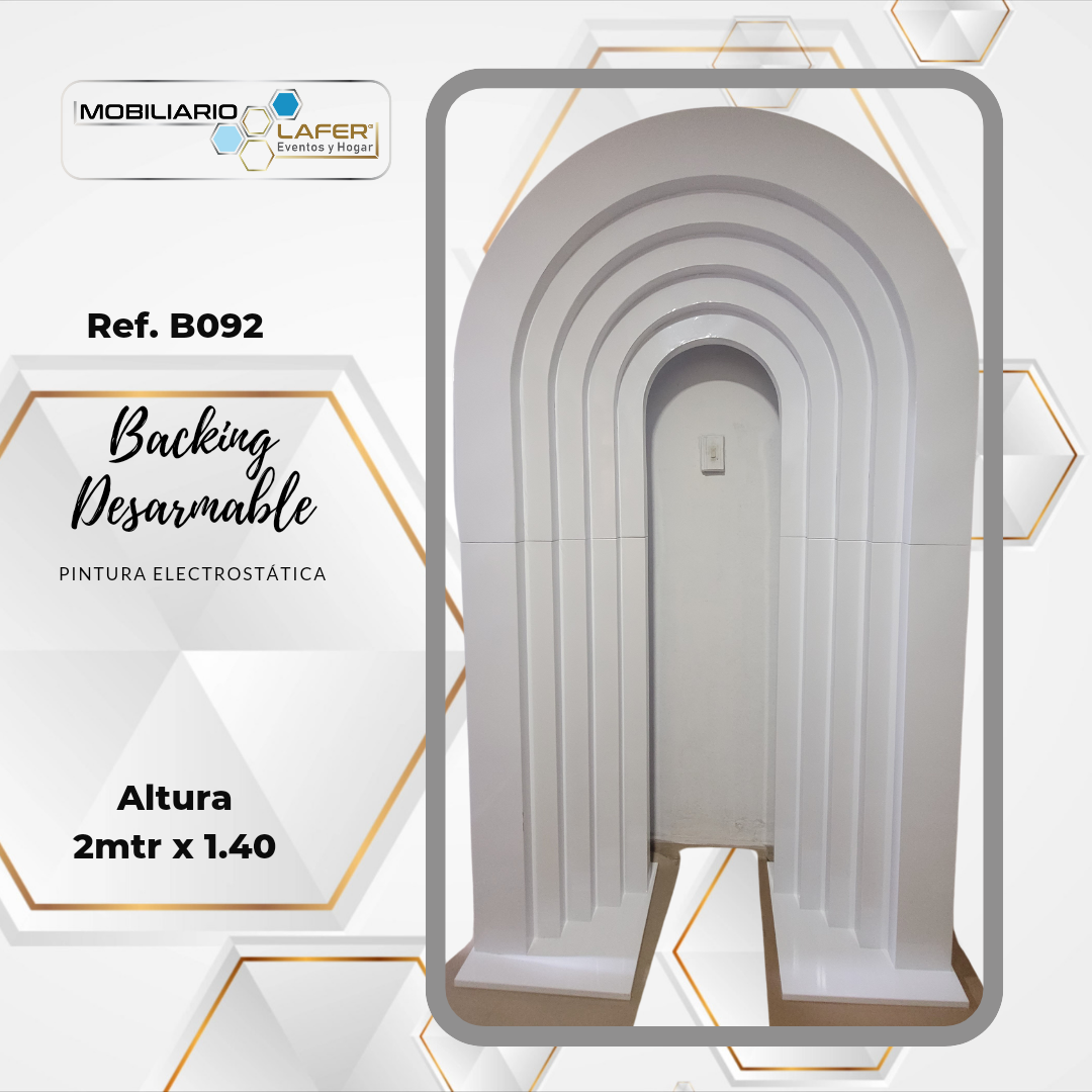 Ref.B092 Backing Desarmable