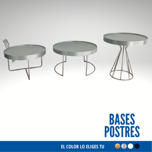 Kit x 3 Bases de Postres