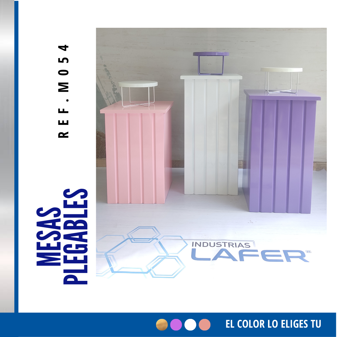 Ref. M054 Kit x 3 Mesas Plegables