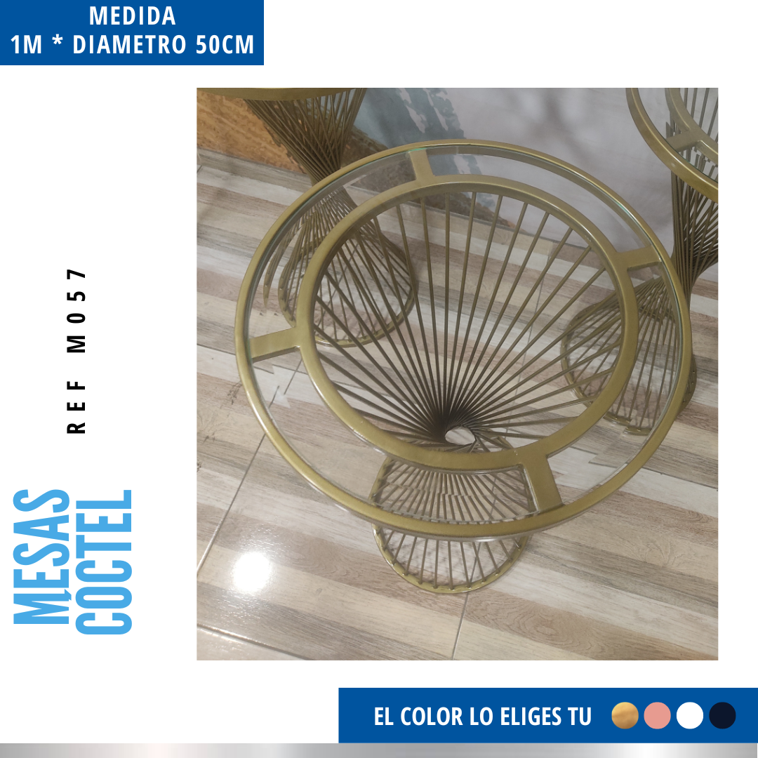 Ref. M057 Kit x 3 Mesas Coctel