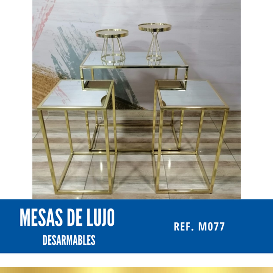 Ref. M077 kit x 3 Mesa de Lujo