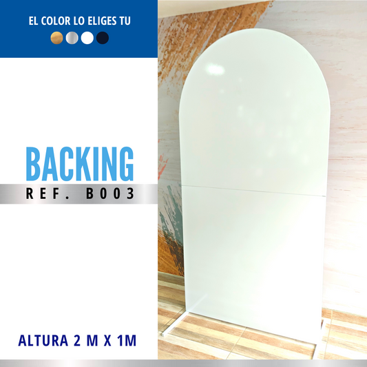 Ref. B003 Backing Curvo o Rectangular