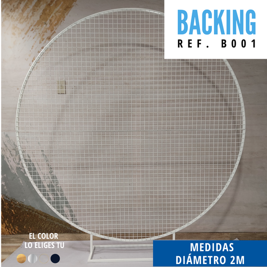 Ref. B001 Backing Circular Malla