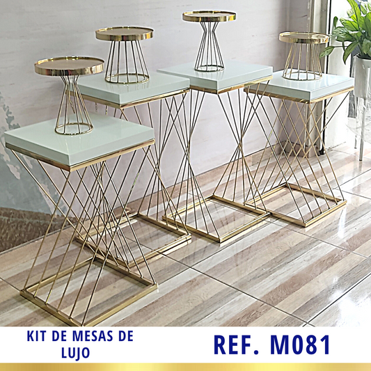 Ref. M081 kit x 4 Mesa de Lujo