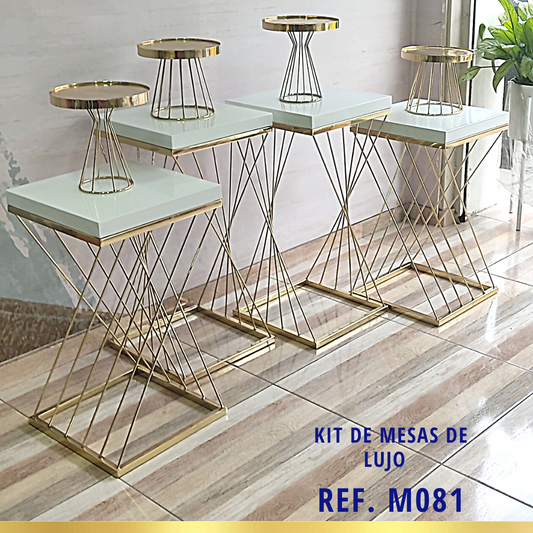 Ref. M081 kit x 4 Mesa de Lujo